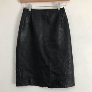 Firenze Santa Barbara CA leather skirt